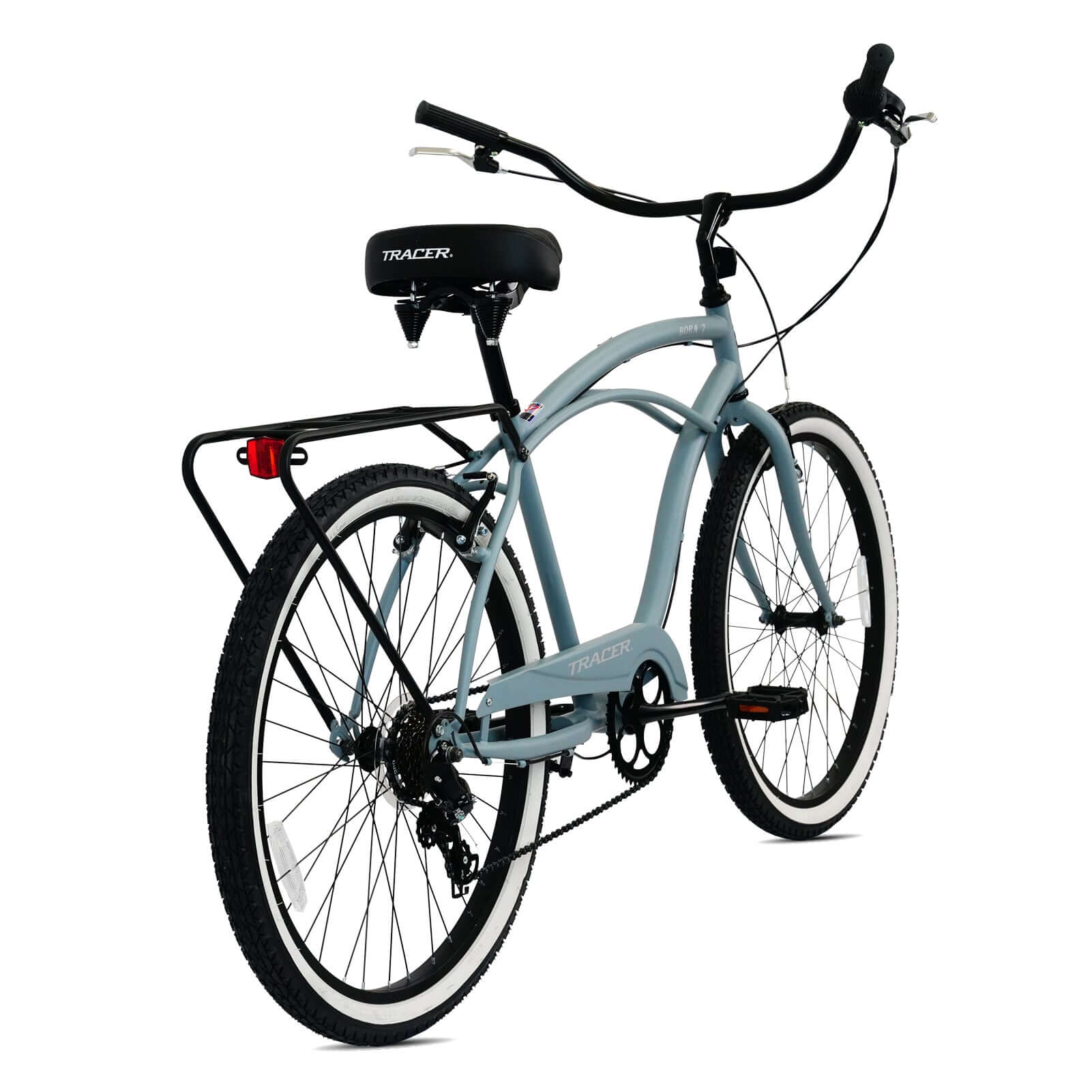 Tracer BORA-7-M 26" Beach Cruiser Bikes 7-Speed for Men with a compact frame for beach cruising and daily commute.
