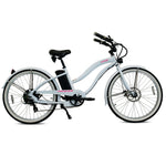 Tracer OMEGA 26" 7 Speed Electric Beach Cruiser Bike for WOMEN 500W