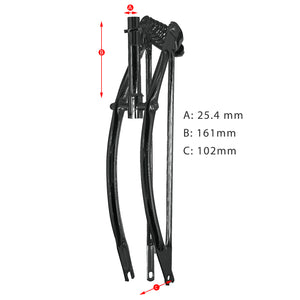 Tracer FK-SP26161102 26" Lowrider Classic Spring Fork Regular Bend (1'')25.4 mm