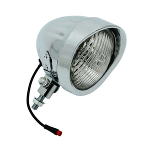 Tracer LG-FN-310-48 Classical Chrome Vintage LED Headlight 12V-48V for Electric Bike