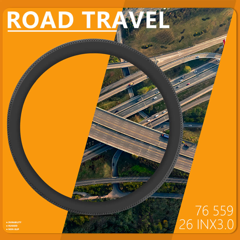 Tracer TR-W11112630-BK 26x3 inches black wall tire