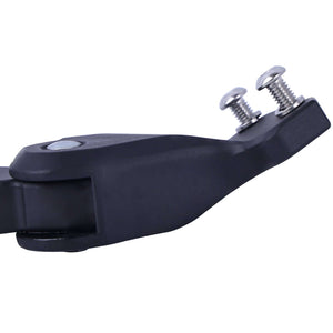 HRA-01B durable bicycle kickstand close-up showing attachment screws and sturdy design, ideal for enhanced bike stability.