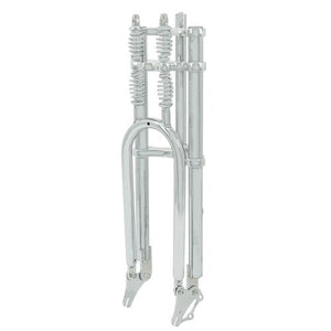 Tracer 1" Threadless Dual Springer Bike Fork Disc Brake for 26-29in 3.0 4.0 Tire Tracer Bikes