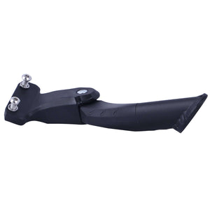HRA-01B durable black bicycle kickstand with a sturdy design for stability and support. Perfect for everyday cycling needs.