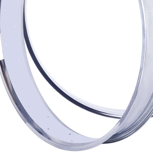 Tracer RM-TH752936 Bicycle Fat Mirror Electroplating Chrome Rim 29" x 14G x 36H 80mm For Cruiser Bike