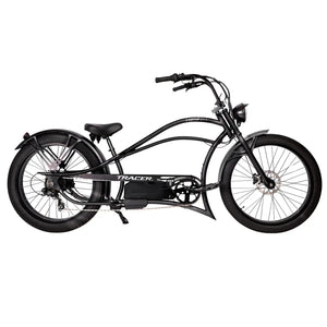 Legend GT7 1000W Stretch Cruiser Chopper Bike，side view showcasing overall design language. 