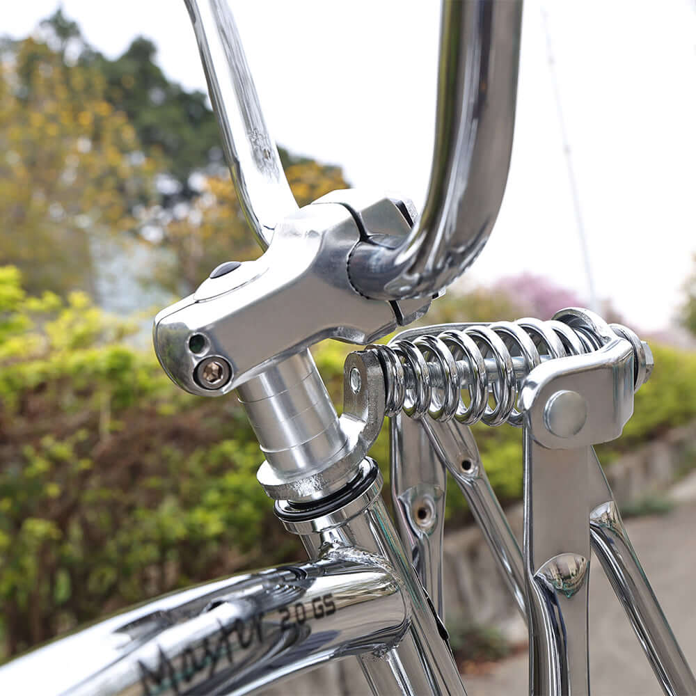 Bicicleta de crucero Master 2.0 GS Chrome Stretch de 20 pulgadas