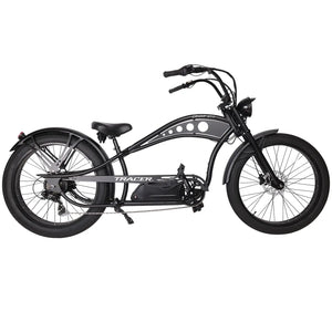 Chico GT7 750W Stretch Cruiser Ebike，side view showcasing its sleek frame and overall design.