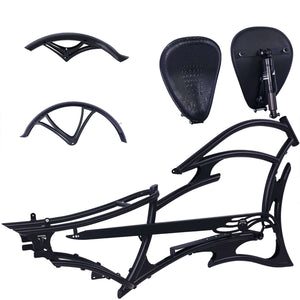 Tracer FM-Raptor 26-inch Electric Beach Cruiser Bicycle Frame for single speed/7 speed, with all components.