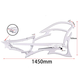 Tracer FM-RAPTOR Ebike Frame 26inch Stretch Chopper for Single Speed/7 Speed