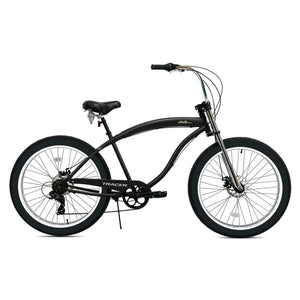 Tracer Avalon GT 29'' Fat Tire stretch Beach Cruiser Bike 1-Speed/7-Speed showcase of its lowrider bike profile.