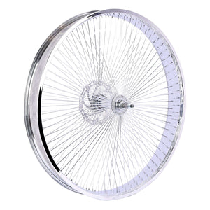 Tracer WH-TH7526140D7-CP Chrome Bike 80mm Rims Wheel Set for 26 inch with Disc Brakes