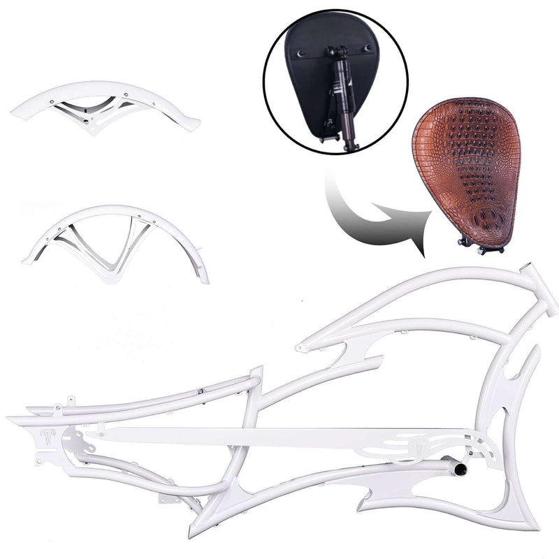 Bicicleta de crucero Tracer FM-RAIDER-7 de 26" con cuadro de acero