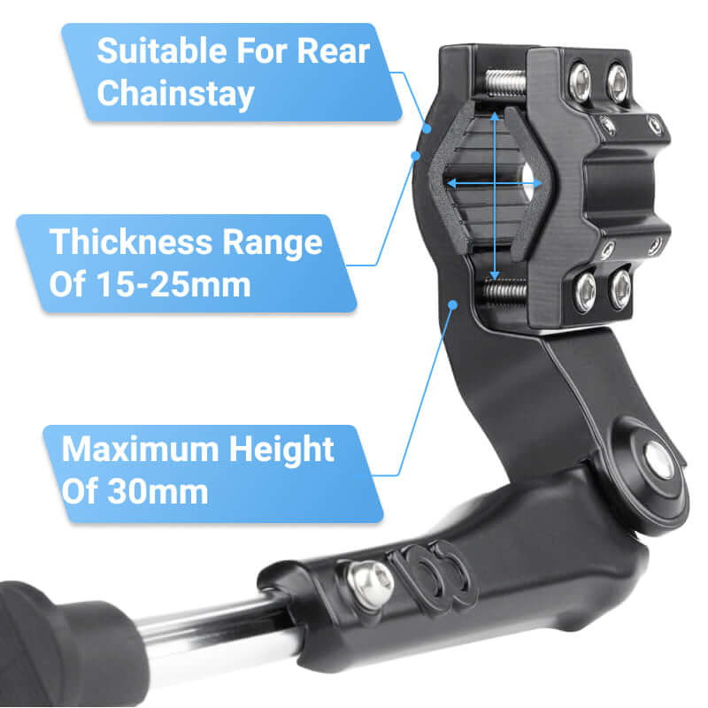 Adjustable Bicycle Kickstand for Stretch Bikes Chopper Bikes