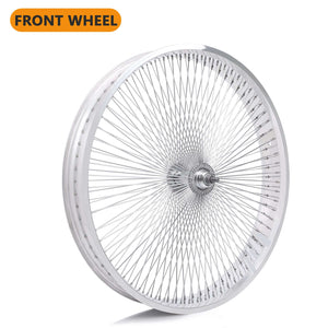 Tracer WH-TR7526140 26"x3"x13Gx140H Aluminum Polish FAT Rims Wheel Set.