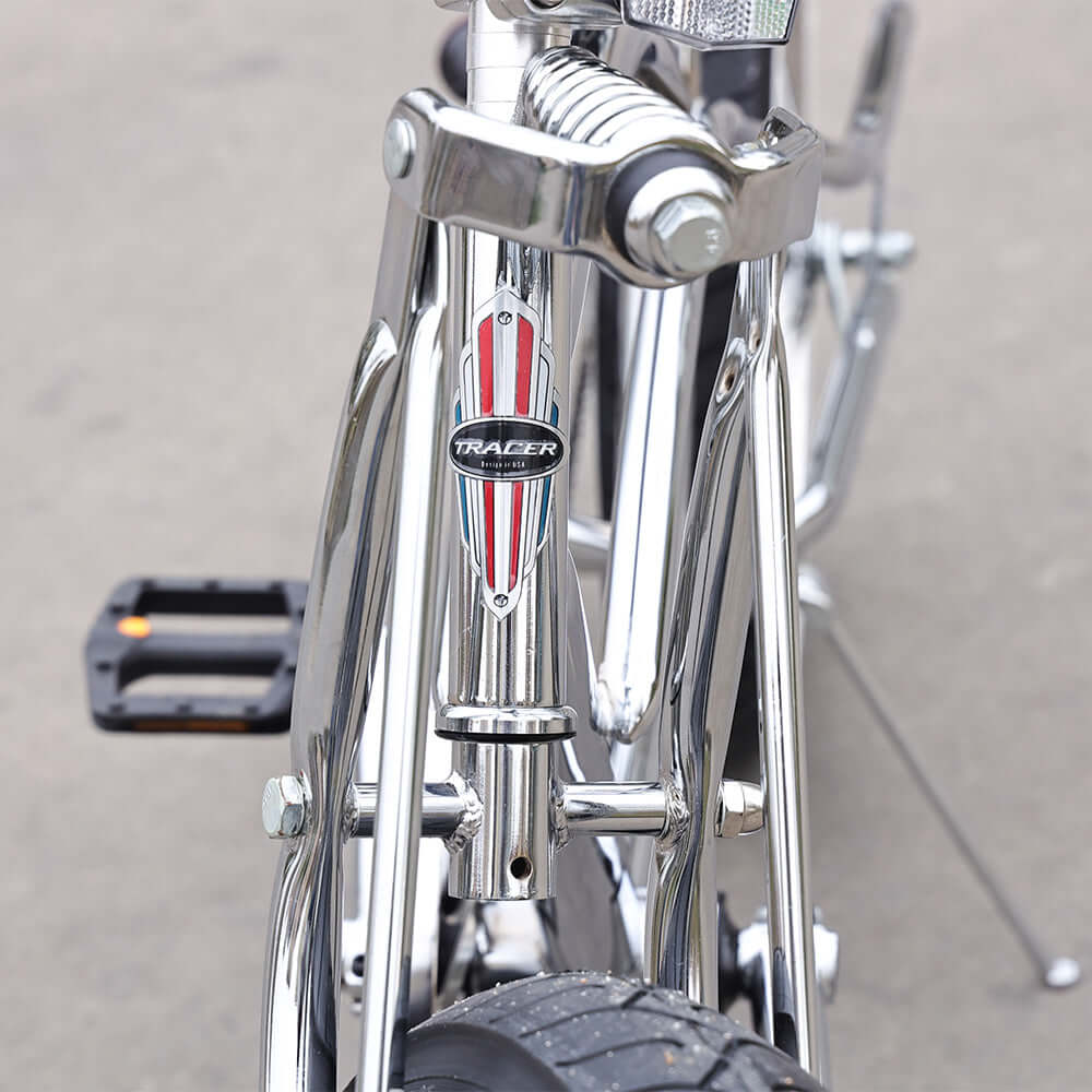 Bicicleta de crucero Master 2.0 GS Chrome Stretch de 20 pulgadas
