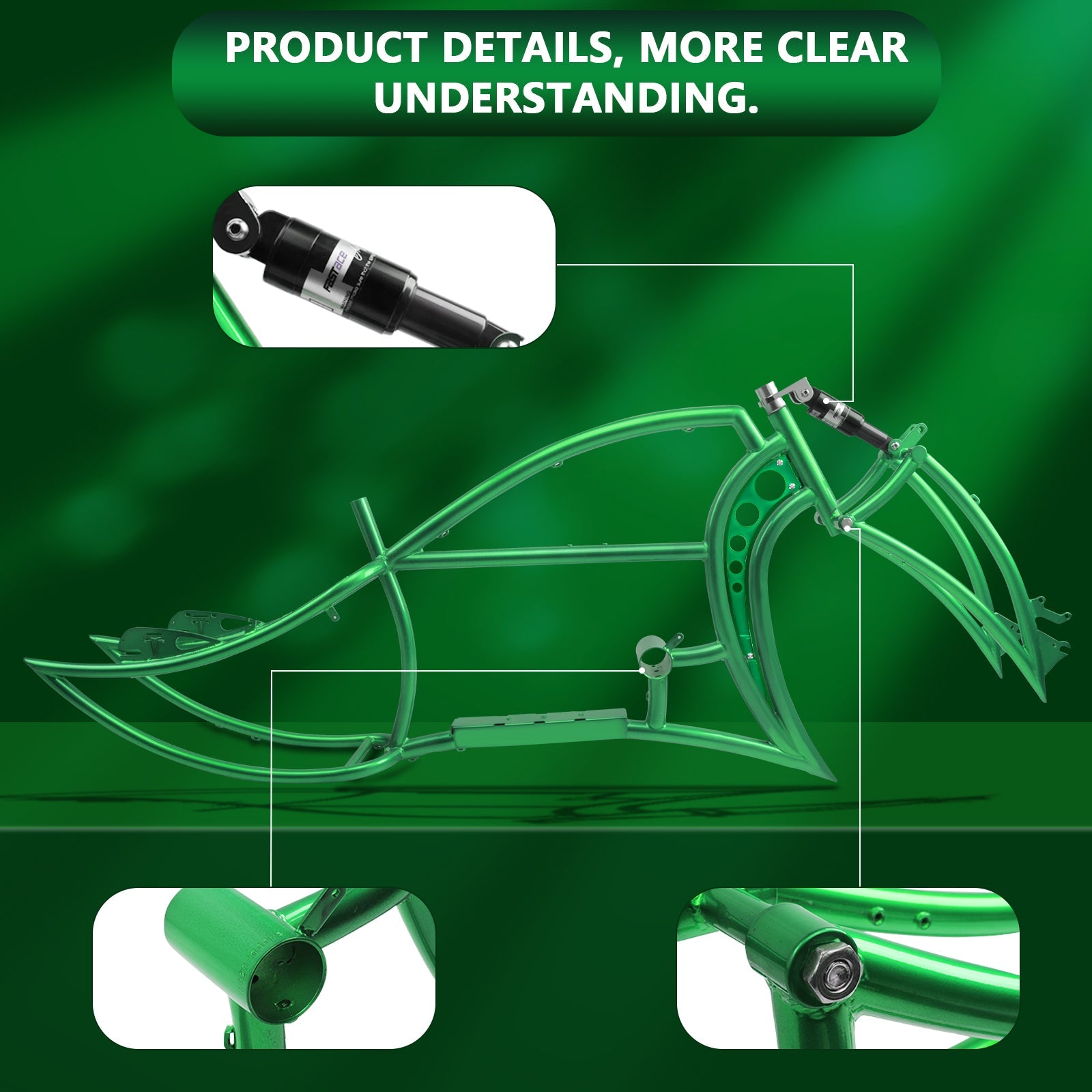 Tracer Signature Pro 26" Chopper Cruiser Electric Bike Frame Tracer Bikes