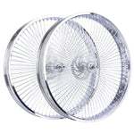 Tracer WH-TH7526140D7-CP Chrome Bike 80mm Rims Wheel Set for 26 inch with Disc Brakes