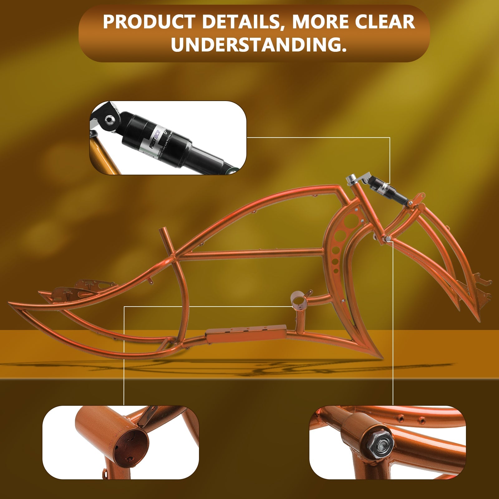 Tracer Signature Pro 26" Chopper Cruiser Electric Bike Frame Tracer Bikes