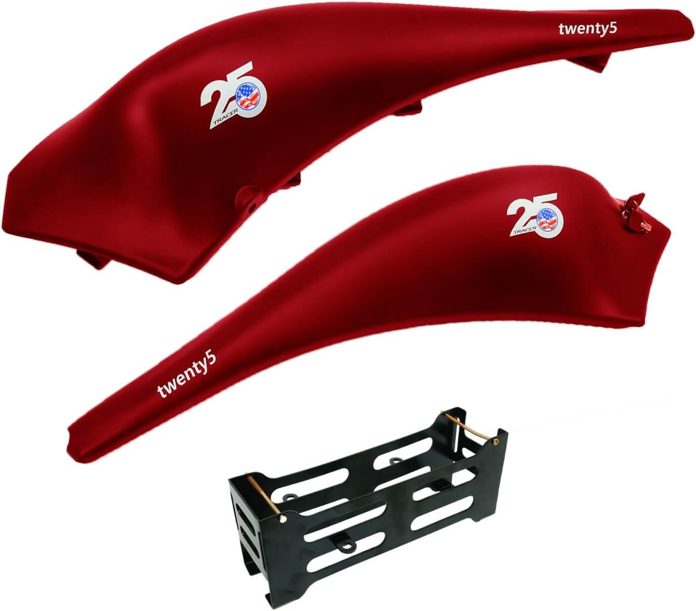 Tracer FM-Twenty5 E-Bike 26" Stretch Cruiser Steel Frame and Chain Guard for 26" x3.0, 4.0 Tire