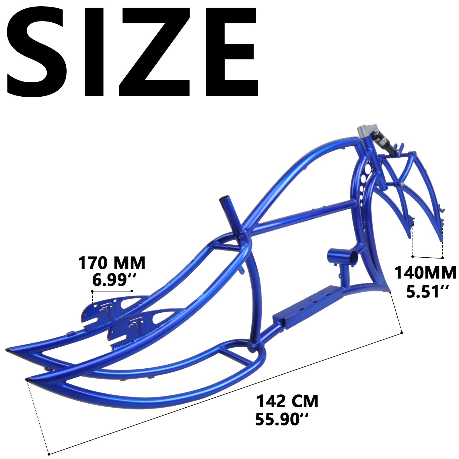 Tracer Signature Pro 26" Chopper Cruiser Electric Bike Frame Tracer Bikes