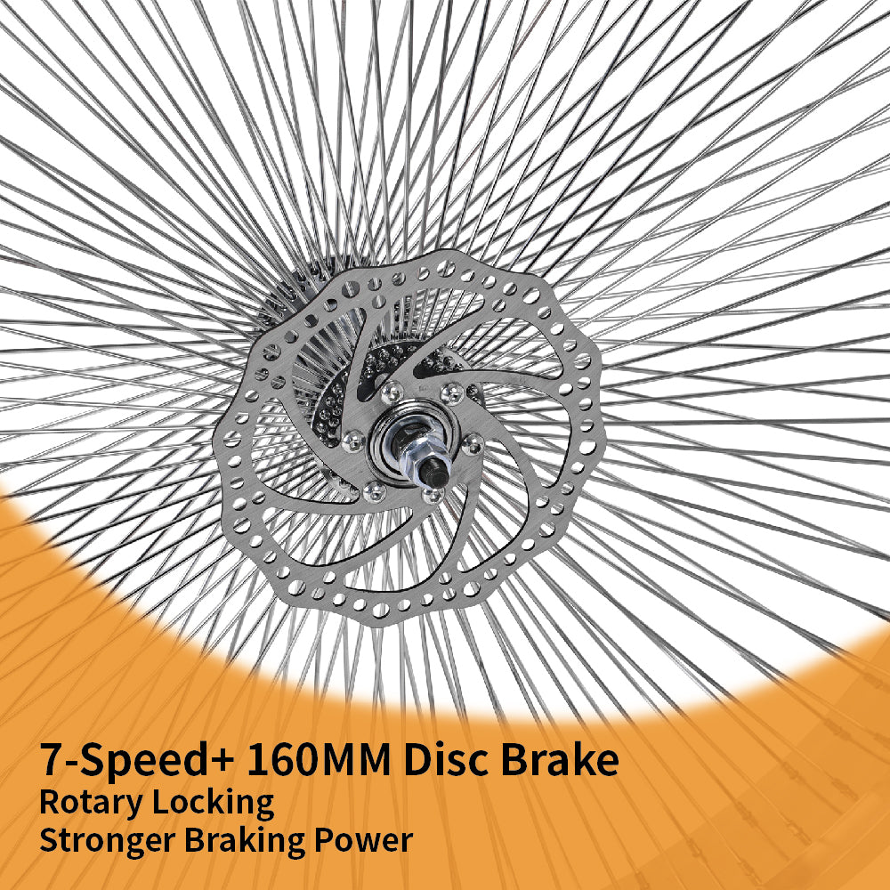 Tracer WH-TR7529140D-F/R-PL Fat Rims Wheel Set for 29"*3" with 7-speed Disc Brake Tracer Bikes