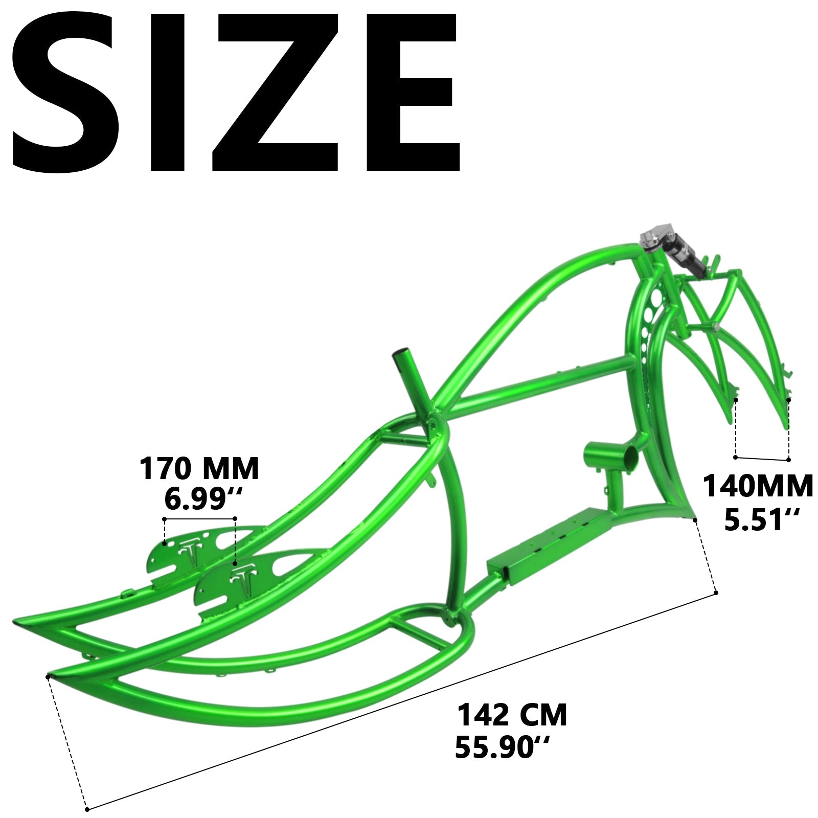 Tracer Signature Pro 26" Chopper Cruiser Electric Bike Frame Tracer Bikes