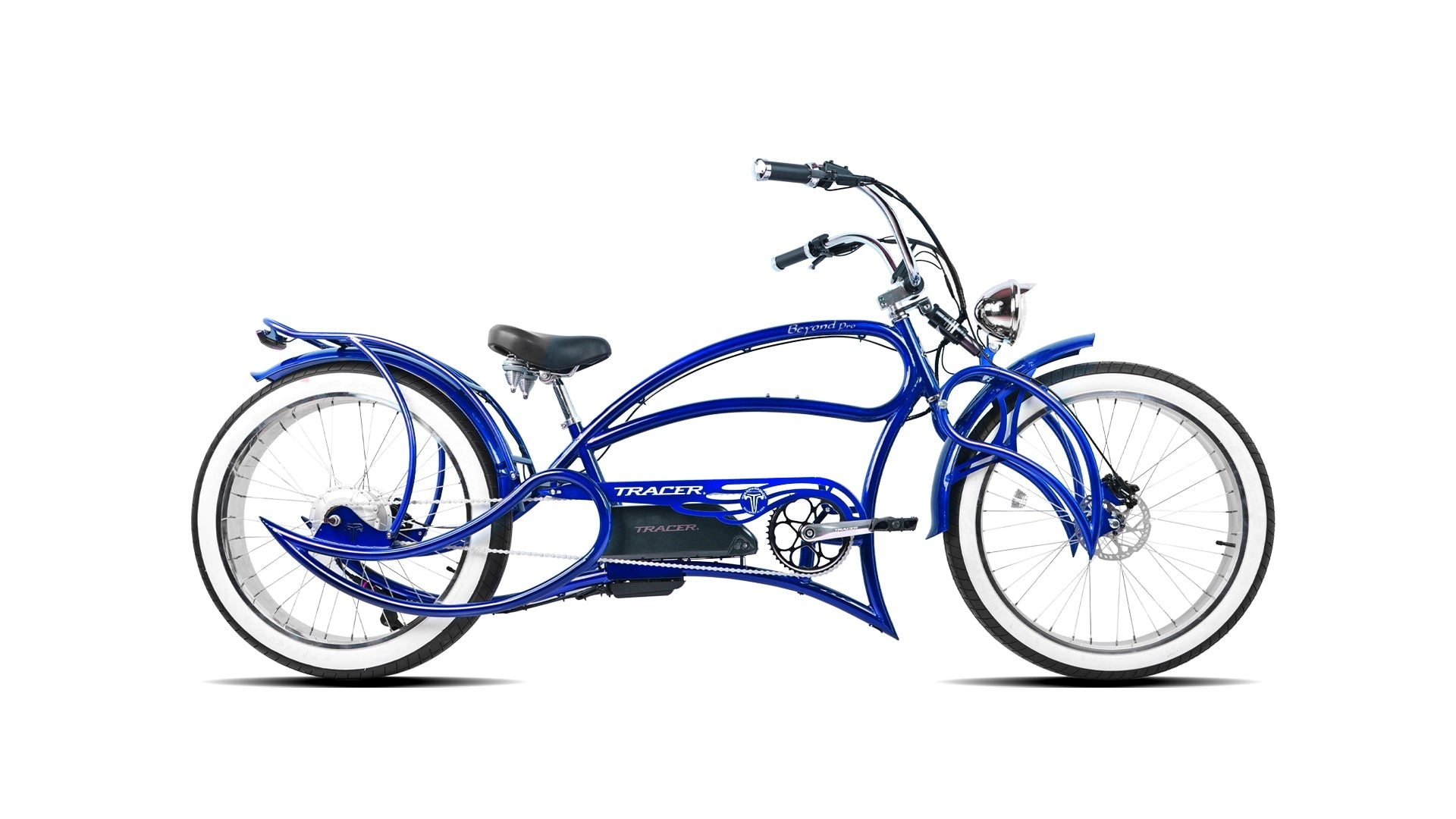 Tracer Beyond Pro 1000W 26" Classic Stretch Chopper Style EBike Tracer Bikes
