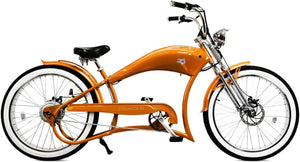 Tracer FM-Twenty5 E-Bike 26" Stretch Cruiser Steel Frame and Chain Guard for 26" x3.0, 4.0 Tire