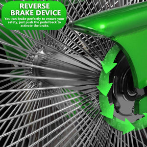 Tracer Beacon Pro 140H Stretch Cruiser Bike rear braking system.