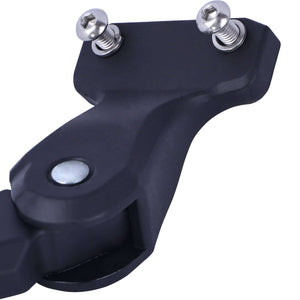 Close-up of HRA-01B bicycle kickstand showcasing durable design and installation screws.