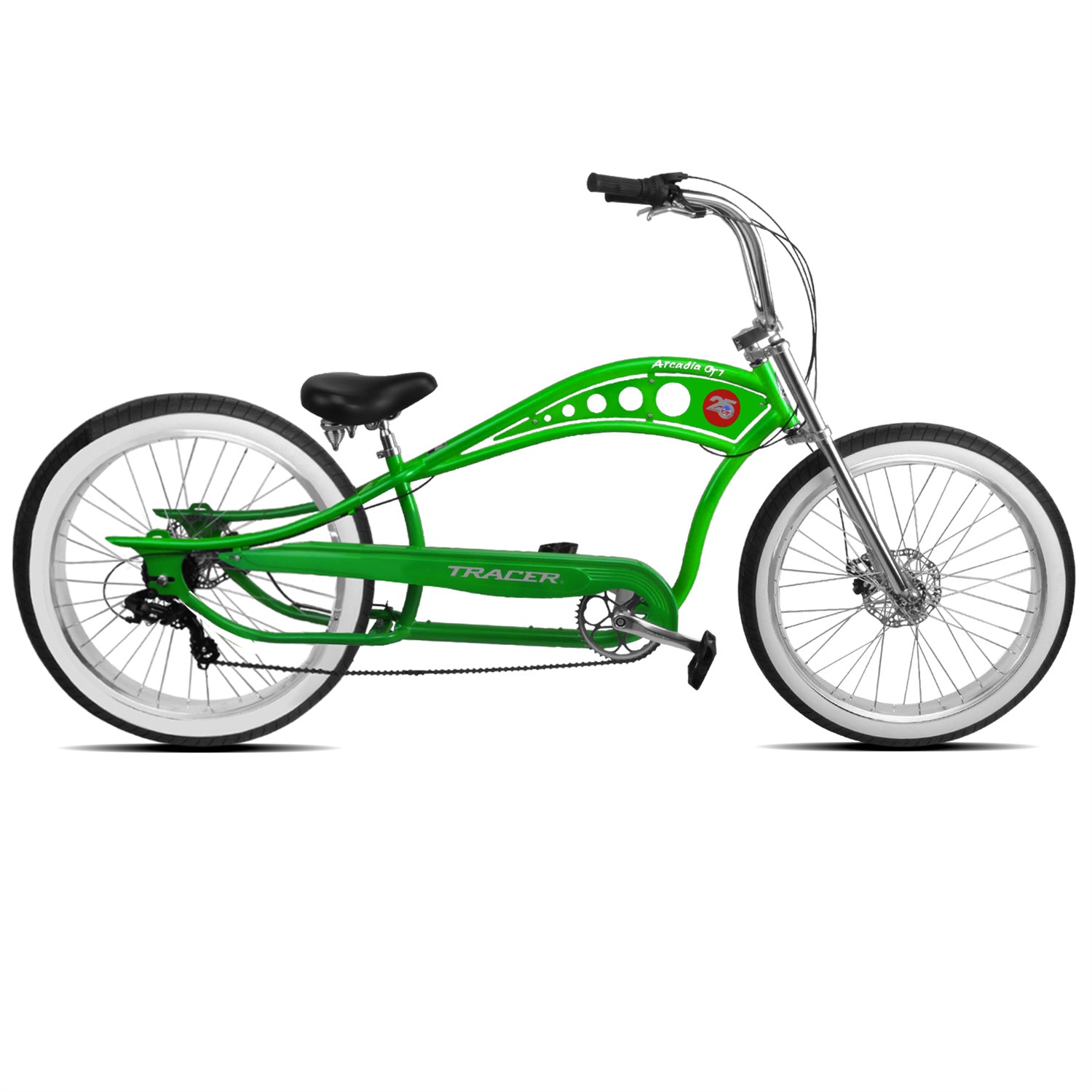 Tracer Arcadia GT7 26” Chopper Cruiser Stretch Bike 7 Speed