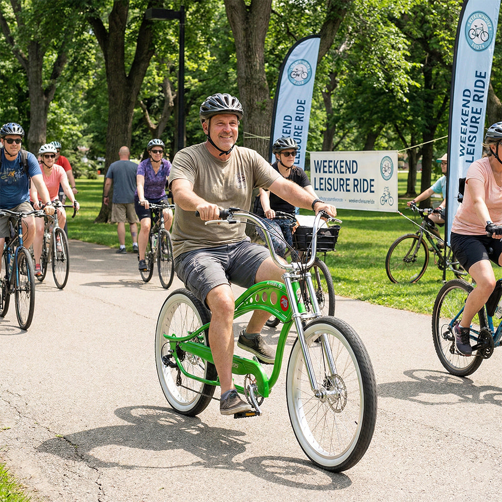 Tracer Arcadia GT7 26” Chopper Cruiser Stretch Bike 7 Speed