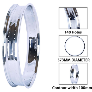 Tracer RM-TH9526140 Bicycle Fat Mirror Electroplating Rim 26" x 4" x 140H 100MM For Cruiser Bike Tracer Bikes
