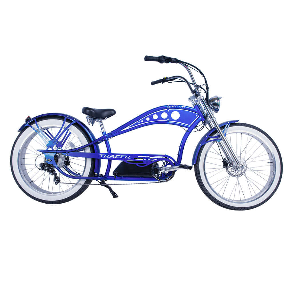 Chico GT7 750W Stretch Cruiser E-Bike - Tracer Bikes