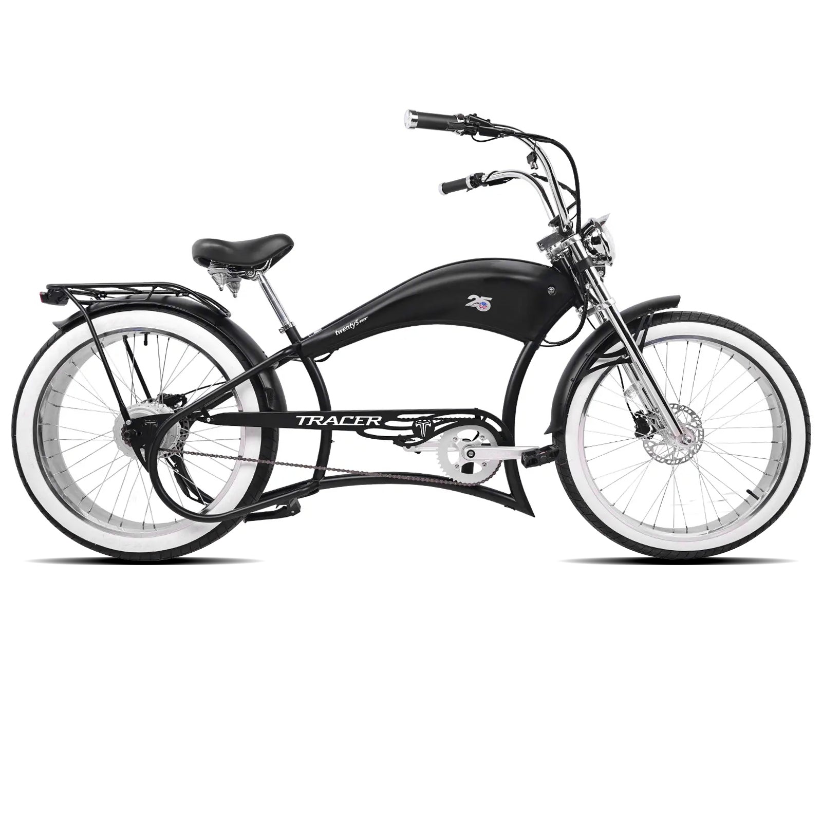 Twenty5 800W Chopper Stretch Cruiser Ebike