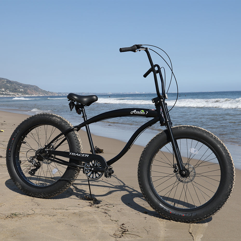 Tracer Avalon GT 26'' Fat Tire Stretch Beach Cruiser Bike 1-Speed/7-Speed