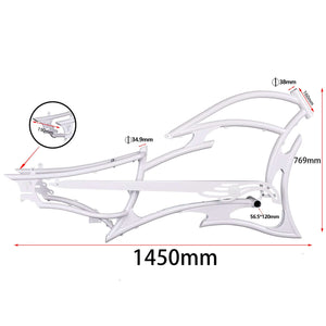 Tracer FM-RAIDER-7 26" Stretch Cruiser Bikes Steel Frame