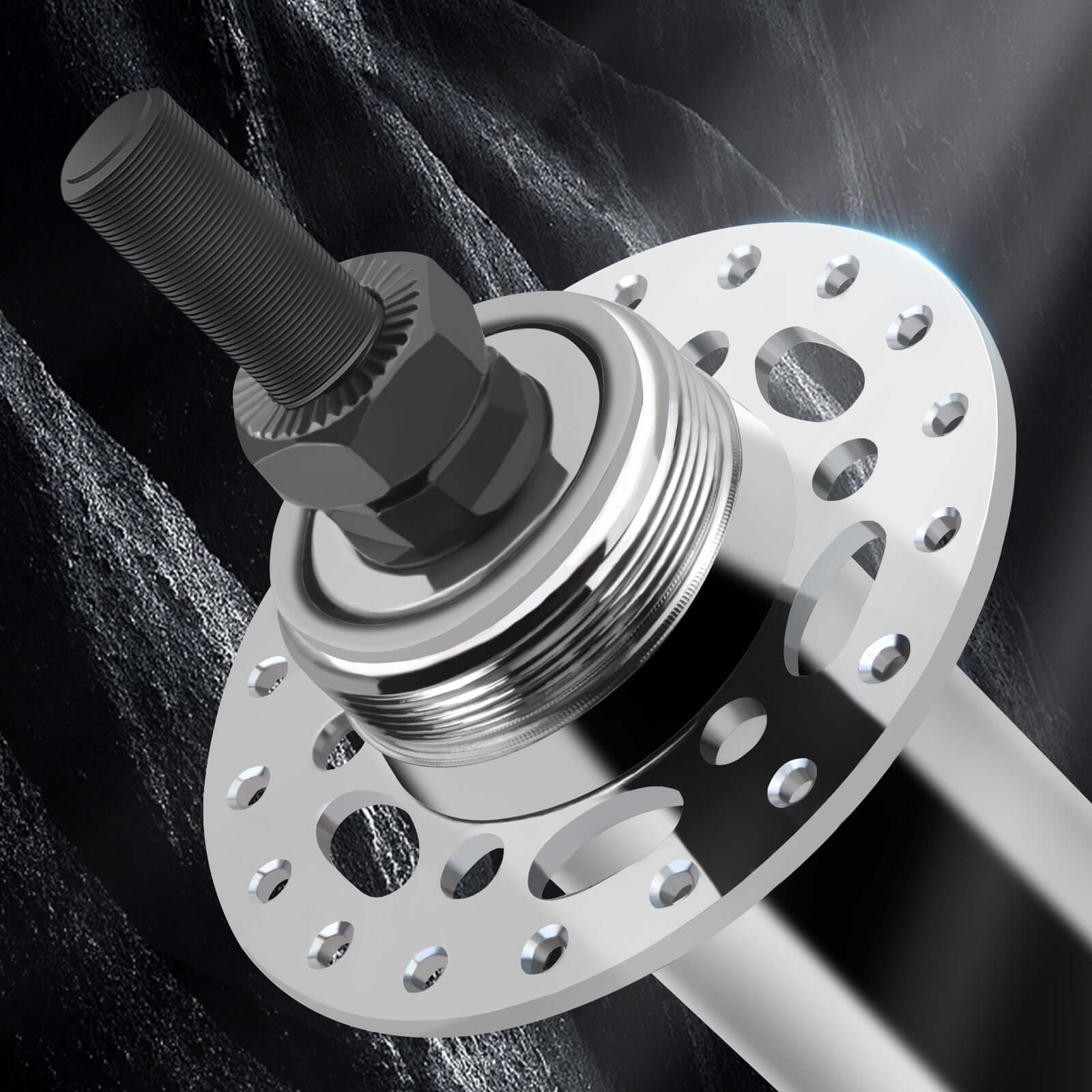 Tracer HU-SF-HB30F& HU-SF-HB26 Steel Front FAT HUB 3/8"x13Gx36Hx135x175mm for 6-bolt Disc Brake