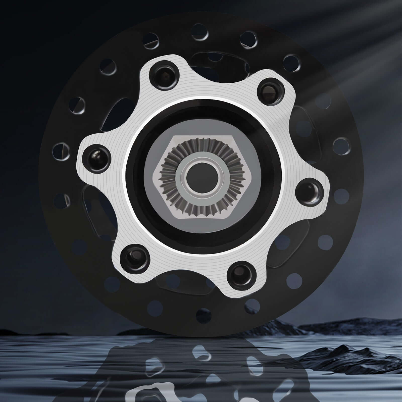 Tracer HU-SF-HB30F& HU-SF-HB26 Steel Front FAT HUB 3/8"x13Gx36Hx135x175mm for 6-bolt Disc Brake