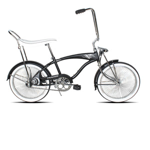 Tracer Hyena Classic Beach Lowrider Bike w/140H Wheel, Single Speed, w/ Banana Seat Tracer Bikes