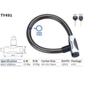 Tonyon TY437 Heavy-Duty Key Lock Steel Cable 1000mm Tracer Bikes