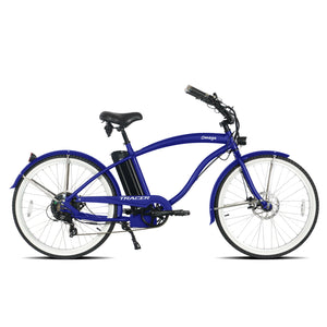 Tracer OMEGA 500W 26" 7 Speed Electric Beach Cruiser Bike for Men Tracer Bikes
