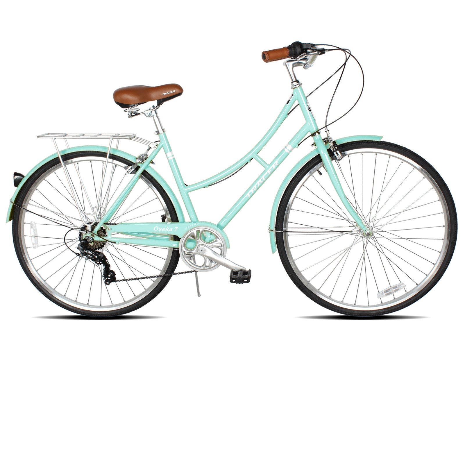 超美品 1942年製 Bicycle HIGH FINISH Tracer Osaka 700C 7 Speed Hybrid City Bikes for Women