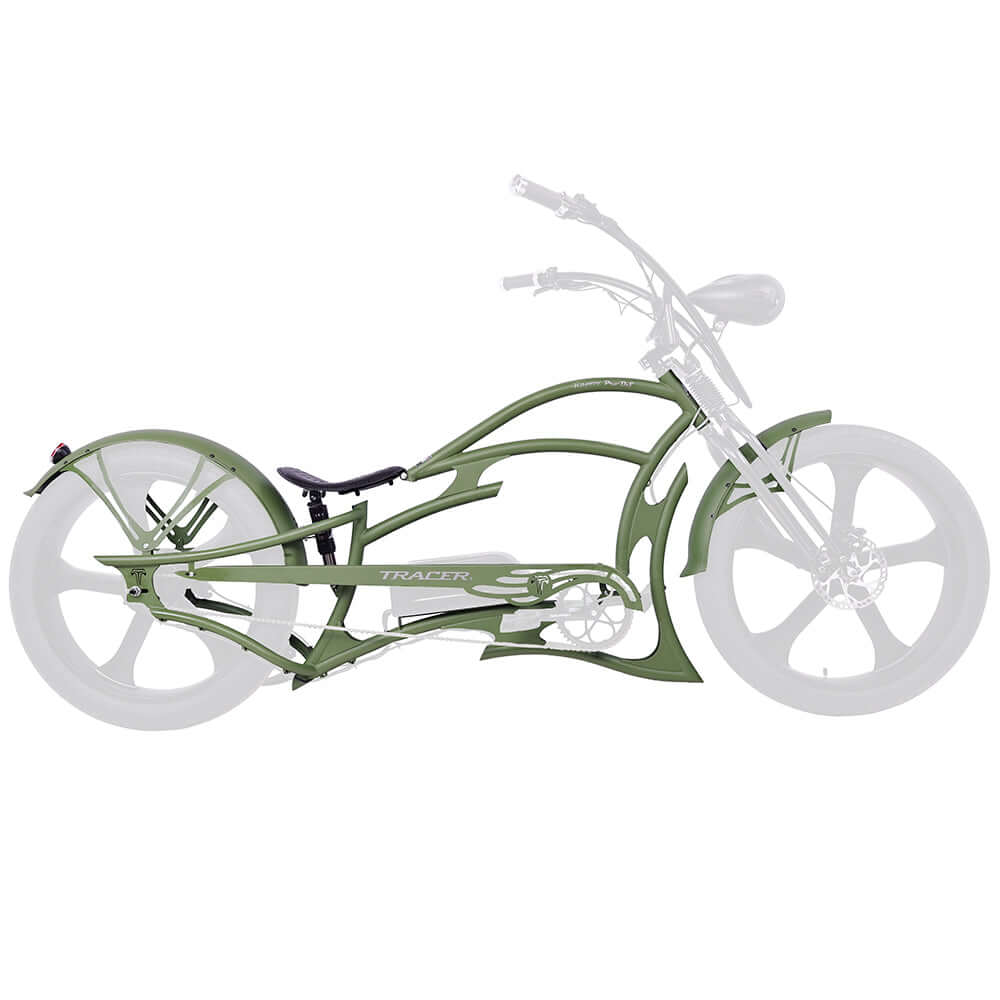 Tracer FM-RAPTOR Ebike Frame 26inch Stretch Chopper for Single Speed/7