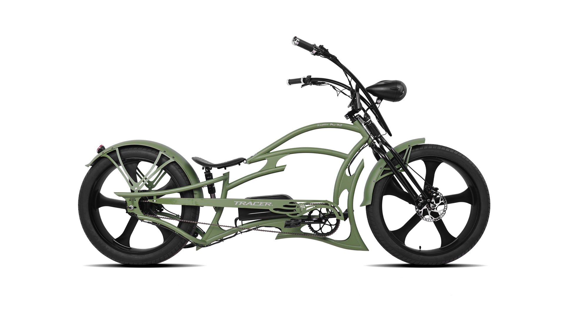 Raptor Pro DS 800W Stretch Cruiser Ebike Tracer Bikes