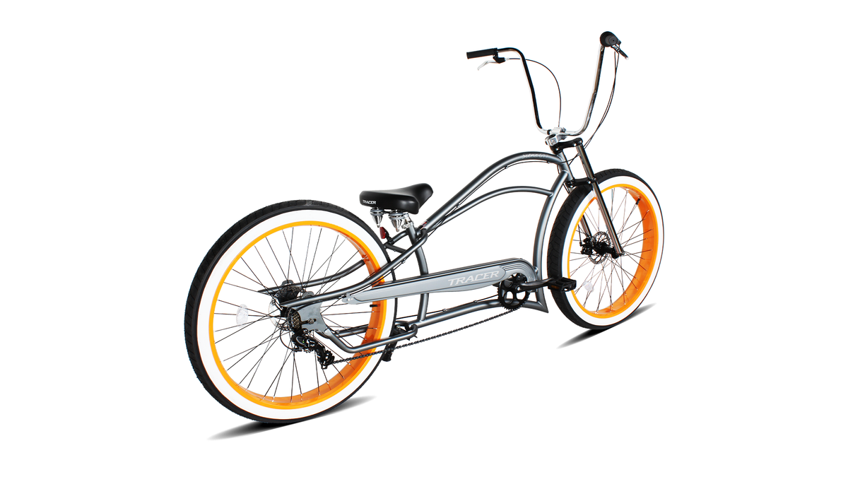 Tracer SIENA GT-7 29" Chopper Stretch Cruiser Fat Tire Bikes 7-Speed Tracer Bikes