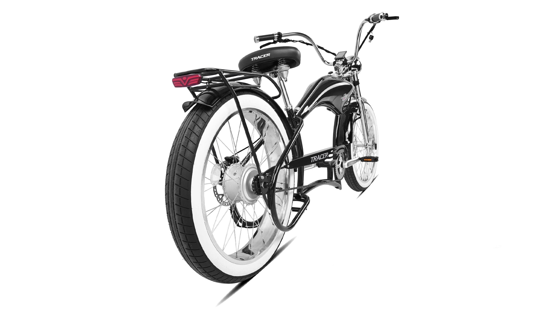 Twenty5 800W Chopper Stretch Cruiser Ebike Tracer Bikes