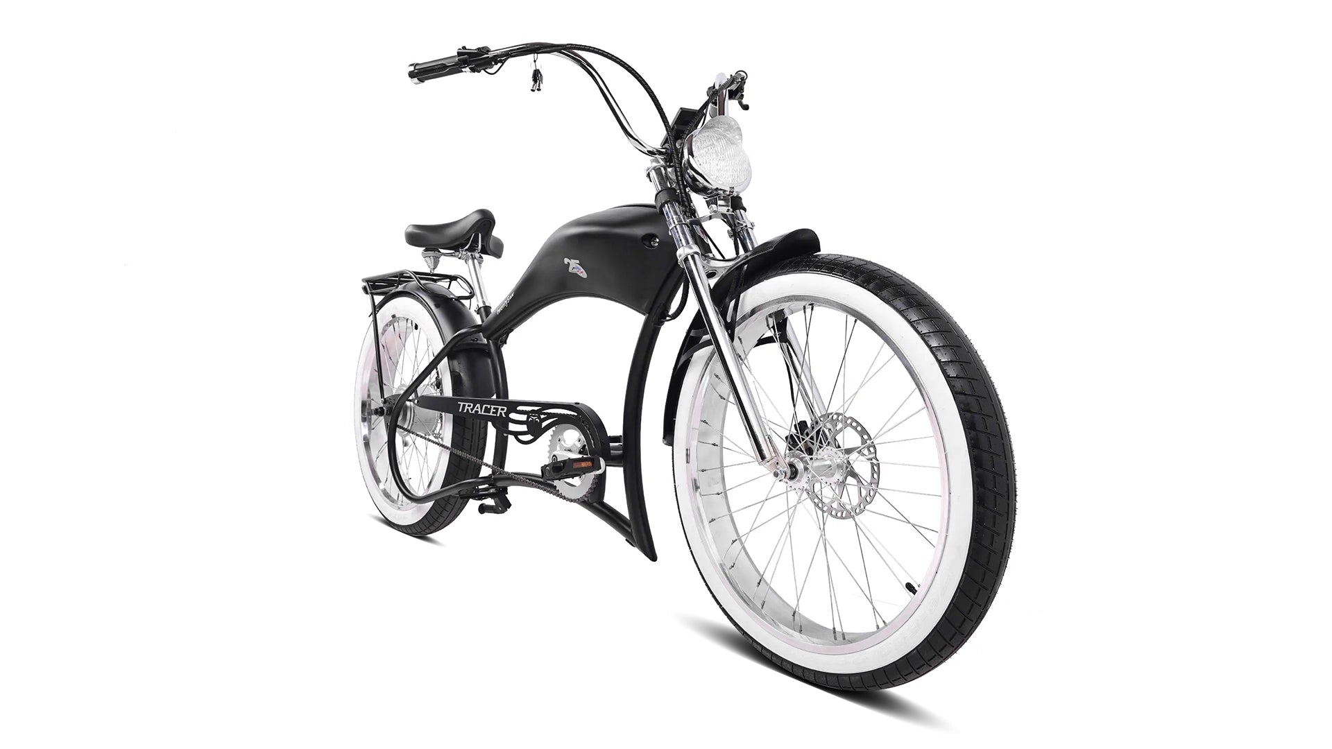 Twenty5 800W Chopper Stretch Cruiser Ebike Tracer Bikes