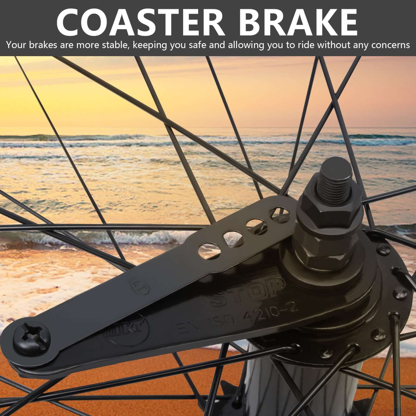 Tracer WH-T752636C 26"x3"x13Gx36H Alloy FAT Rims Wheel Set.